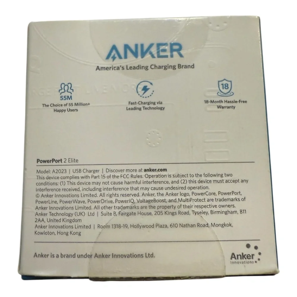 Bundle: USB power adapter, USB -C to headphone jack, Anker PowerPort 2